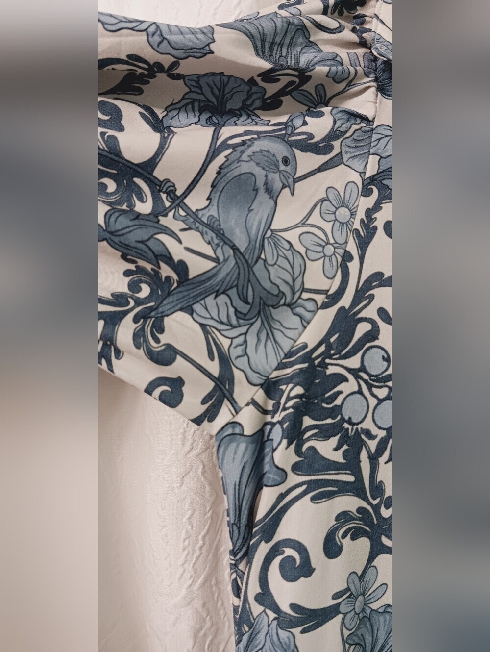 KLEID FOR HER Blue Floral High-Low Button Dress Size S - Picture 3 of 11